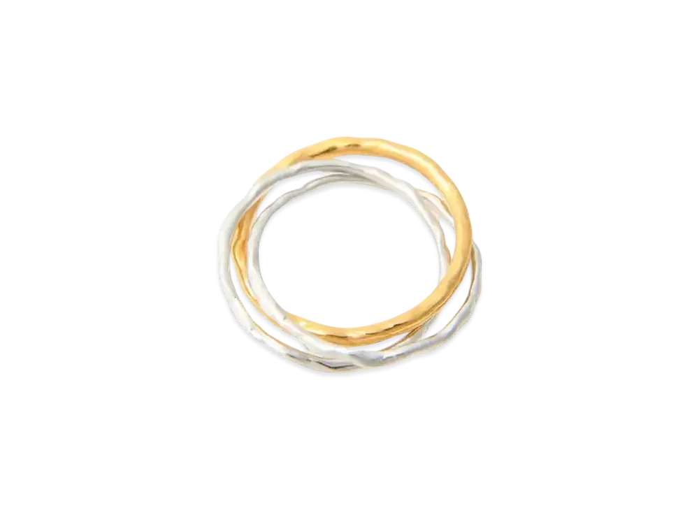Ground Y x CHAINSAW MAN Collaborate Collection Typhoon Devil Trinity Ring "Silver/Gold"
