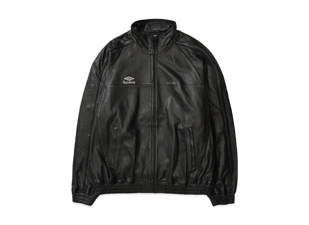 Supreme x Umbro Leather Track Jacket "Black"