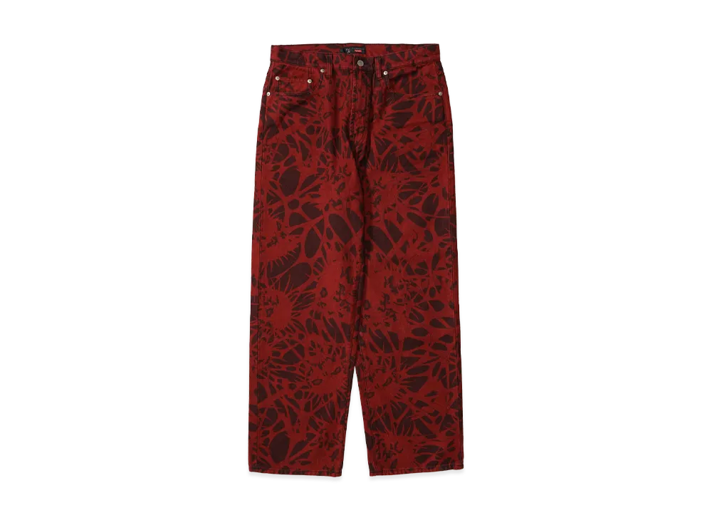 シュプリーム x ワイズバイヨウジヤマモト バギー ジーンズ "オーバーダイドレッド"
