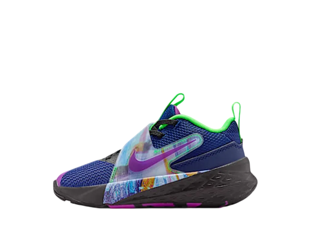 ナイキ PS チームハッスル D12 "ブルーボイド/ブラック/グリーンストライク/ビビッドパープル" (キッズ)