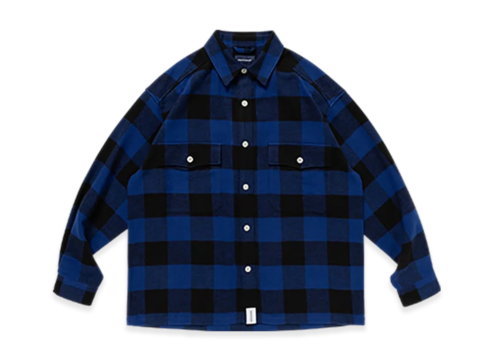 DESCENDANT Vanning Plaid LS Shirt "Blue"