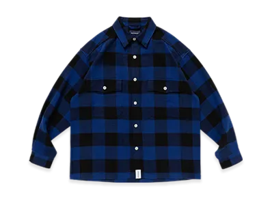 DESCENDANT Vanning Plaid LS Shirt "Blue"