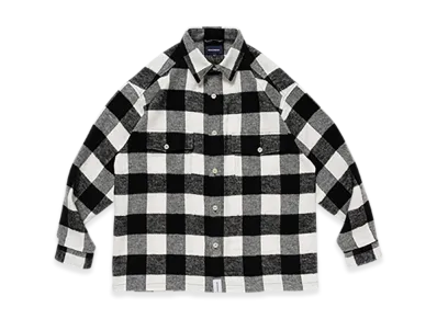 DESCENDANT Vanning Plaid LS Shirt "White"