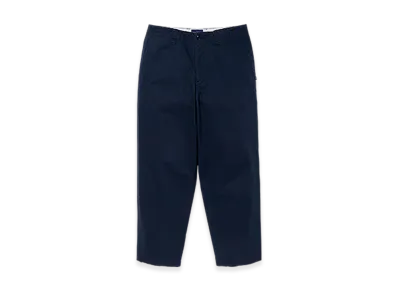 DESCENDANT Dc-6 Organic Cotton Twill Trousers "Navy"