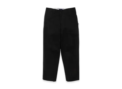 DESCENDANT Dc-6 Organic Cotton Twill Trousers "Black"