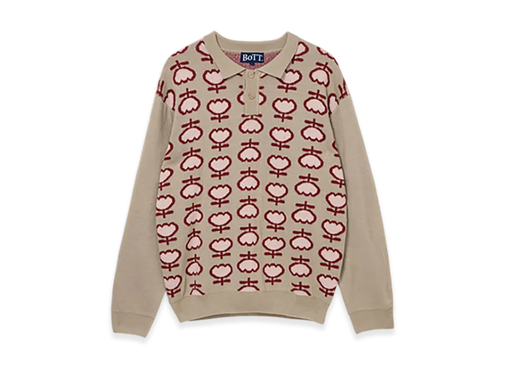 BoTT Tulip Knit Polo "Natural"