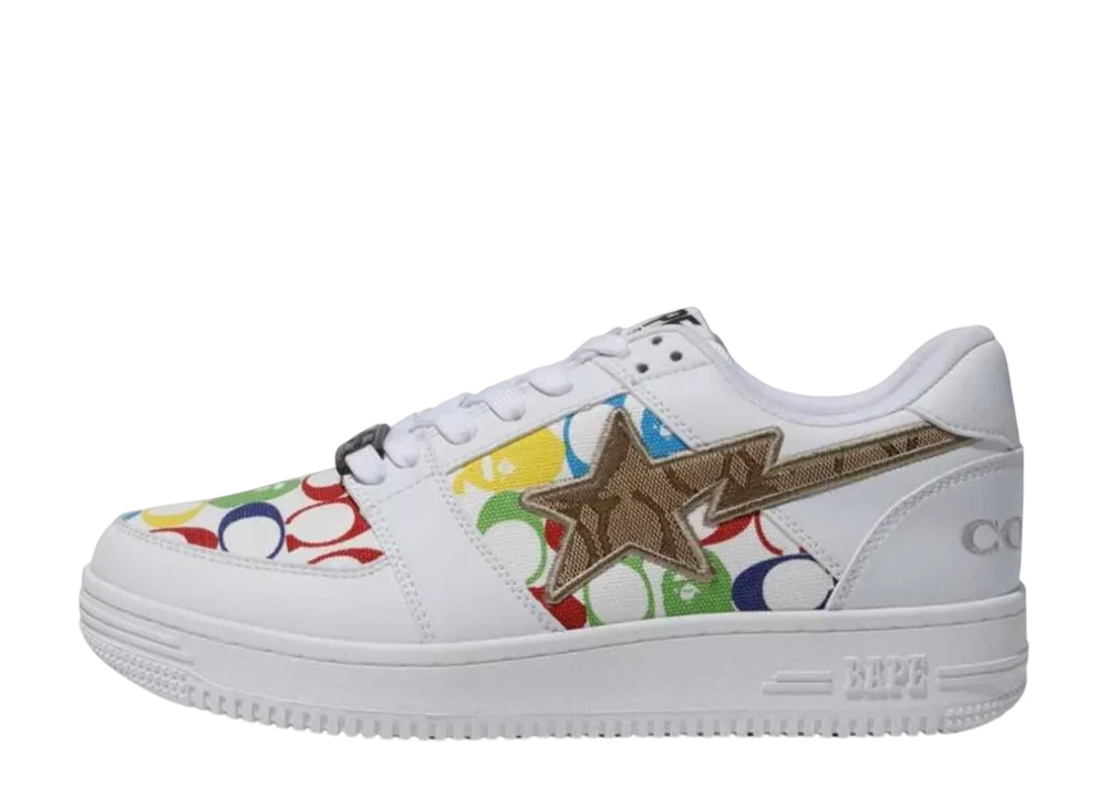 COACH × A BATHING APE BAPE STA "White"