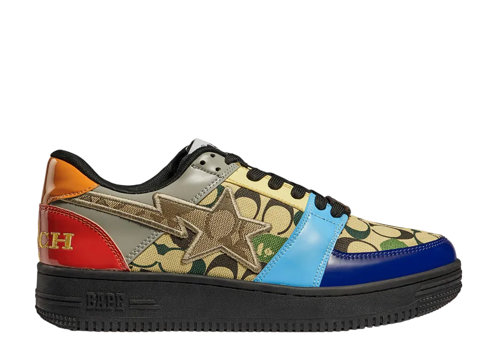 コーチ × アベイシングエイプ ベイプスタ ロー "カモマルチ"