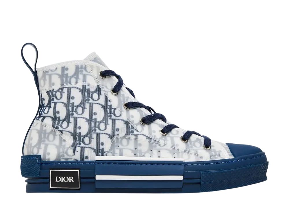 ディオール B23 ハイトップスニーカー オブリーク "ブルー"