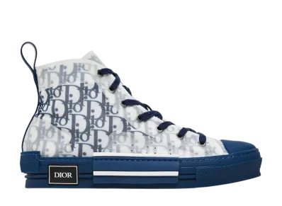 Dior B23 High Top Sneaker Oblique "Blue"