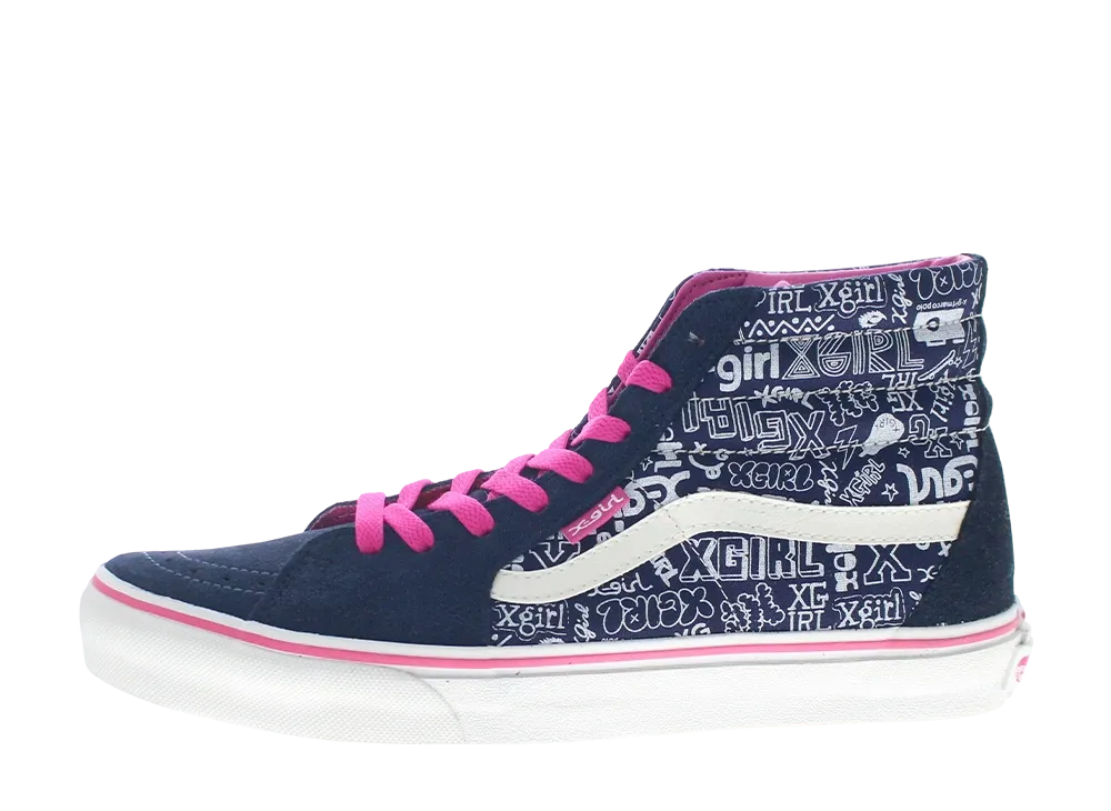 X-girl × Vans Sk8-Hi "Navy"