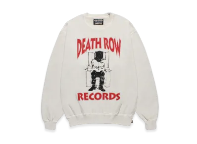WACKO MARIA Death Row Records / Garment Dyed Sweat Shirt "Ivory"