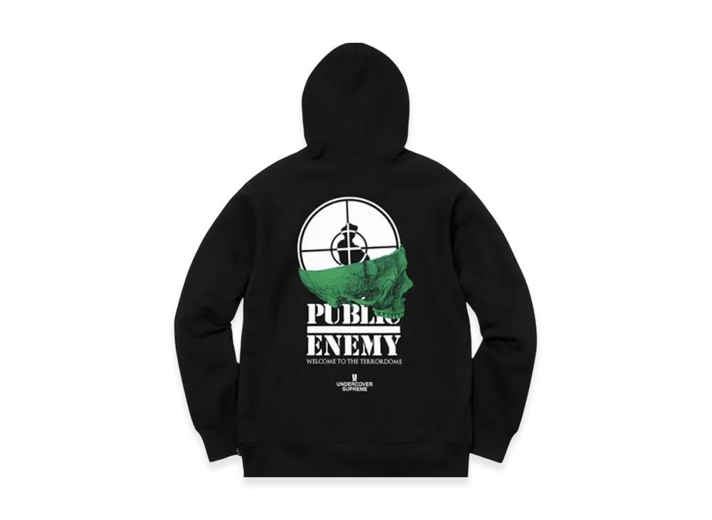 Supreme Undercover Public Enemy Terrordome Hooded Sweatshirt "Black"