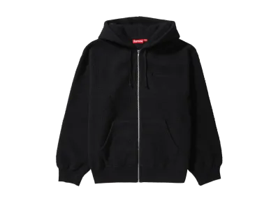 Supreme Pilled Zip Up Hooded Sweatshirt "Black"