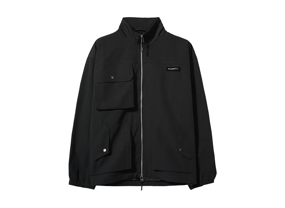 Arcade REX by ChroNoiR \ NYLON TRACK JAKET "BLACK"