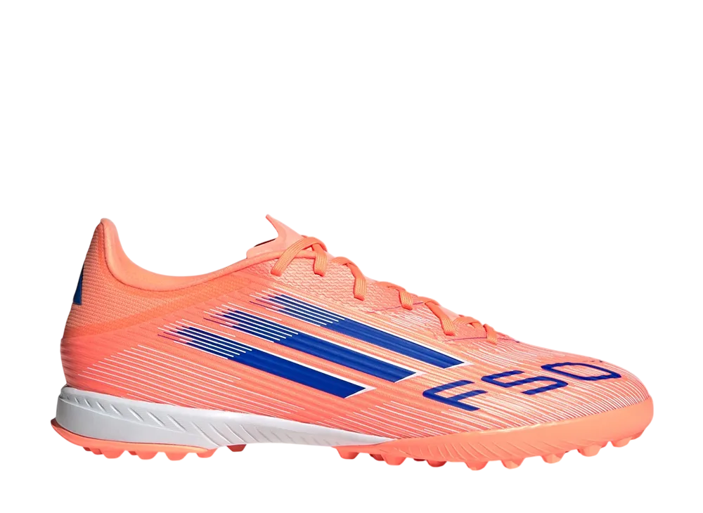 adidas F50 League Turf Cleats "Beam Orange/Lucid Blue/Cloud White"