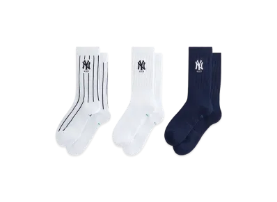 Kith x The New York Yankees 3 Pack Crew Socks "Multi"