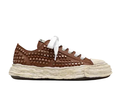 Maison MIHARA YASUHIRO PETERSON 23 OG Studded Canvas Low-top Sneaker "Brown"