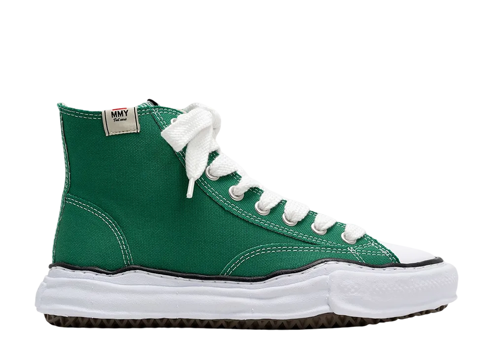 メゾンミハラヤスヒロ ピーターソン オリジナルソール キャンバス ハイカットスニーカー "グリーン" (A01FW701)
