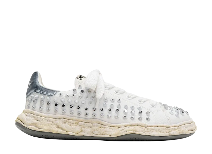 Maison MIHARA YASUHIRO CHARLES OG Sole Studded Canvas Low Maison MIHARA YASUHIRO CHARLES OG Sole Studded Canvas Low