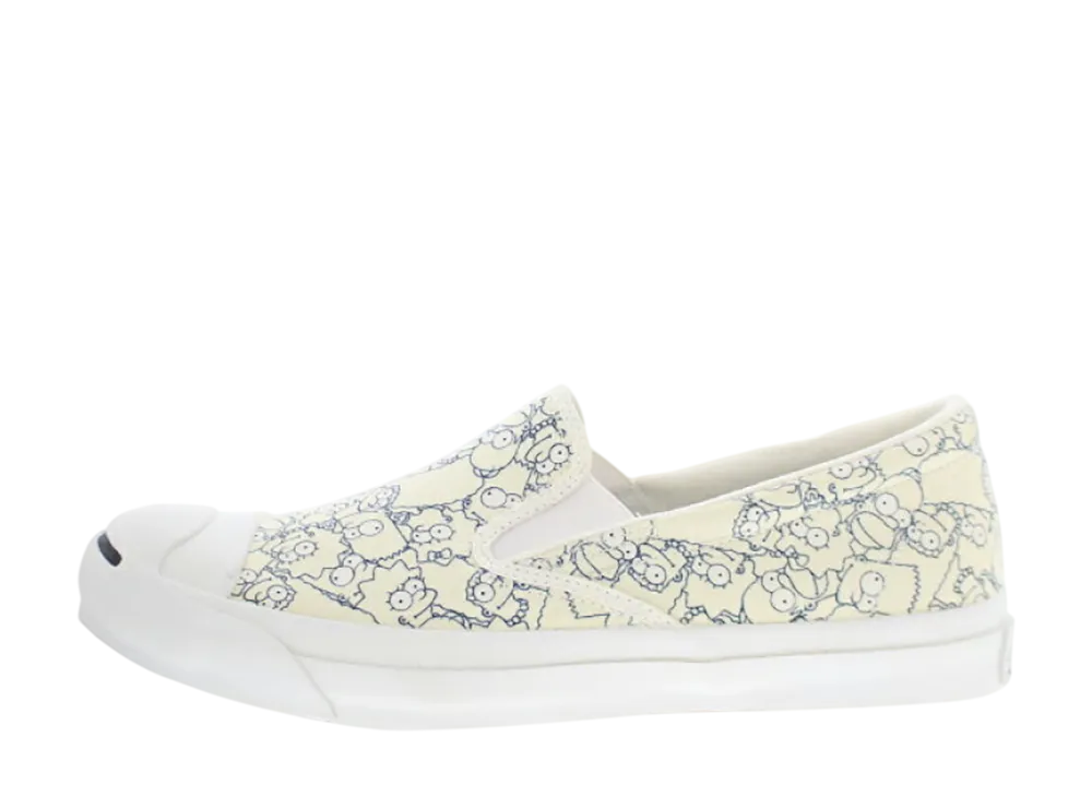 ザ シンプソンズ × コンバース ジャックパーセル スリッポン "ホワイト"