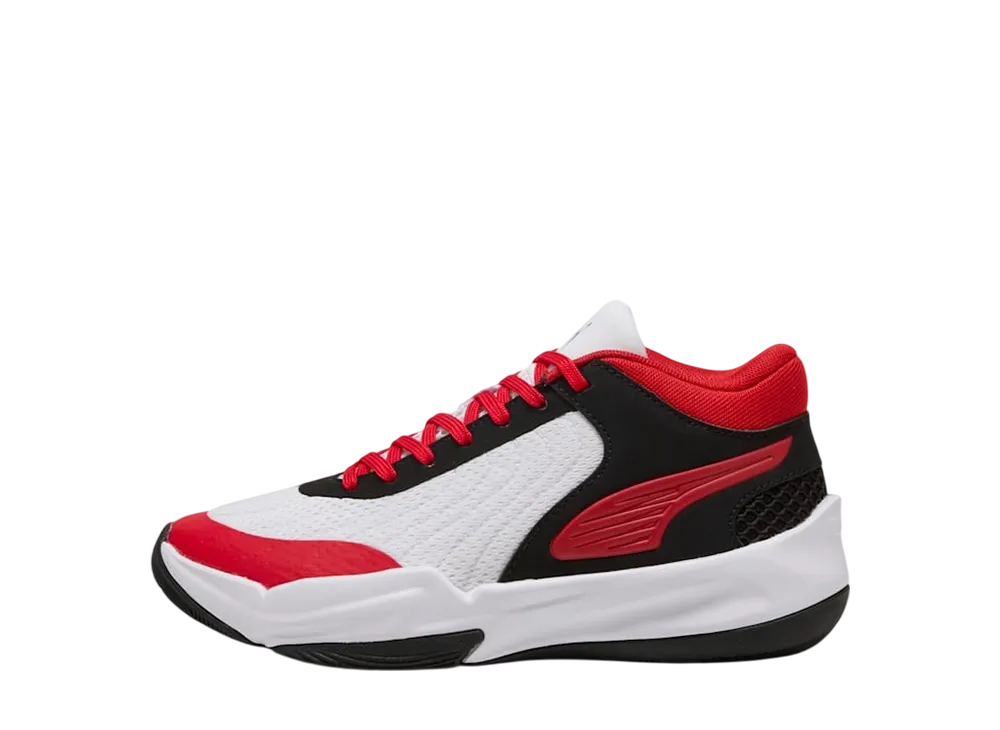 プーマ GS コートプロ2 "プーマブラック/フォーオールタイムレッド/プーマホワイト" (キッズ)