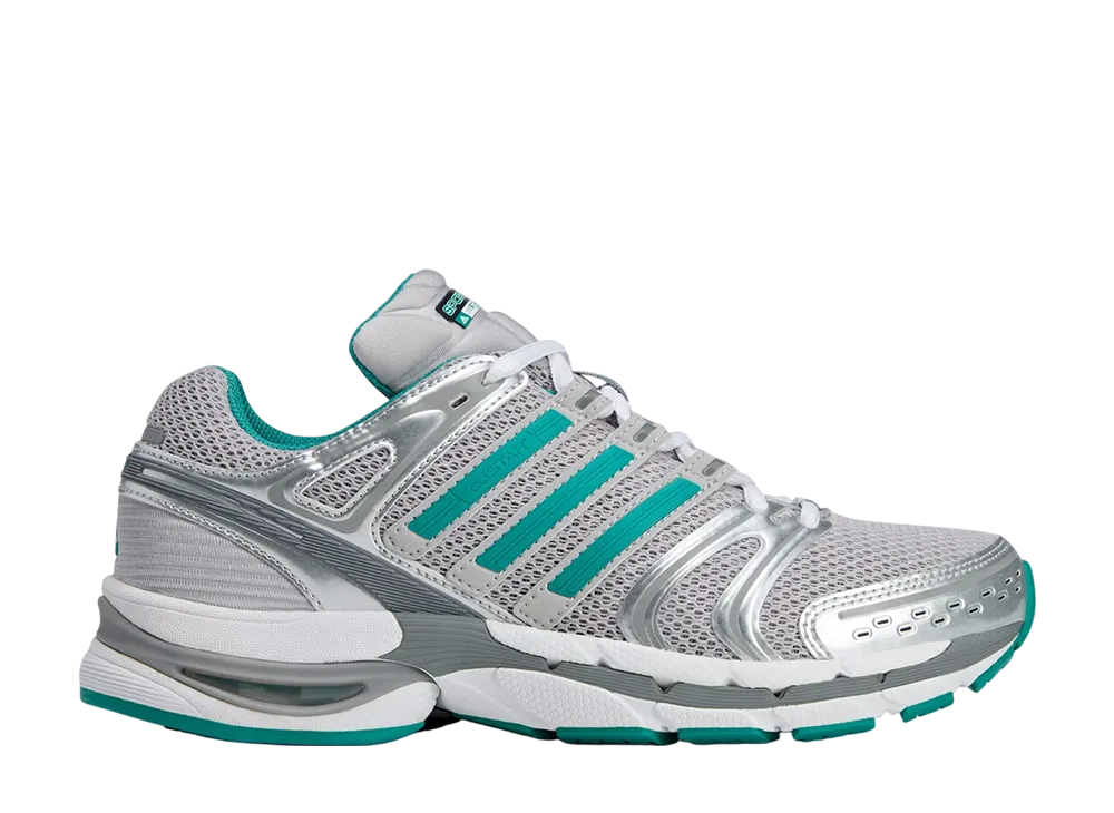 Sporty & Rich × adidas Adistar Control 5 "Grey Two/Pure Teal/Silver Metallic"