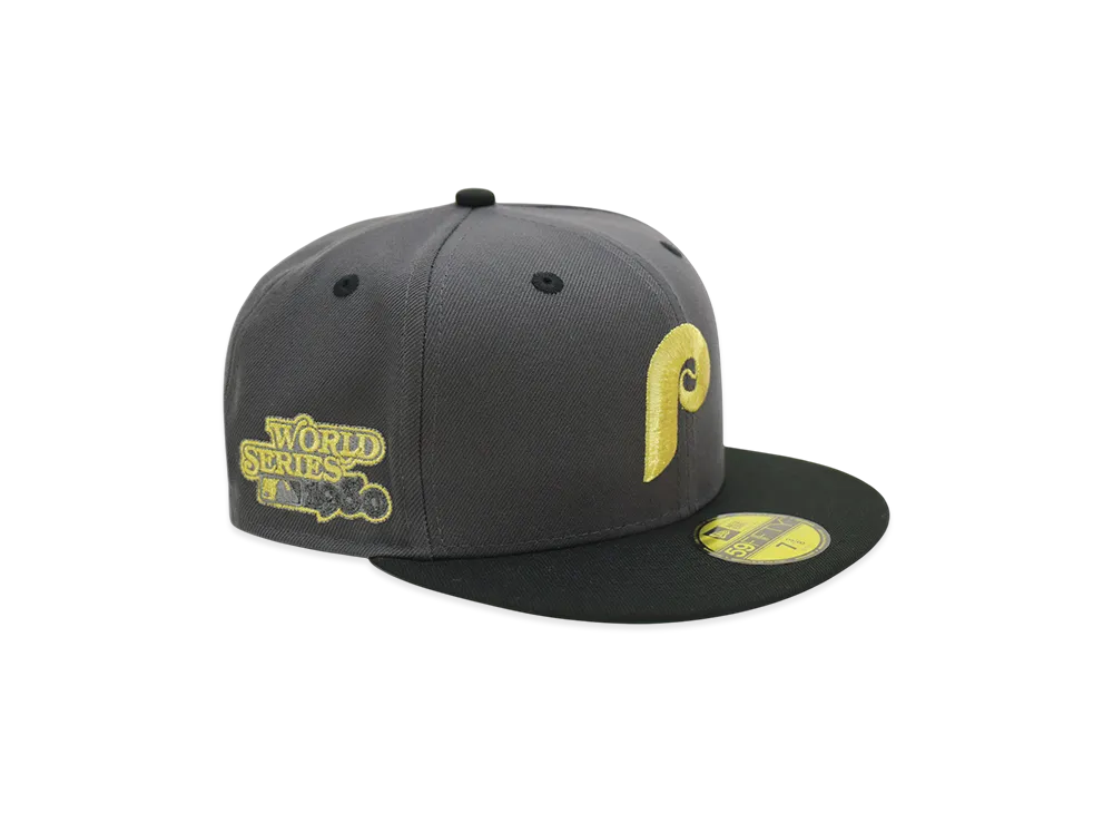 NEW ERA x THE CAP 'Golden WS' 59Fifty Philadelphia Phillies "Grey"