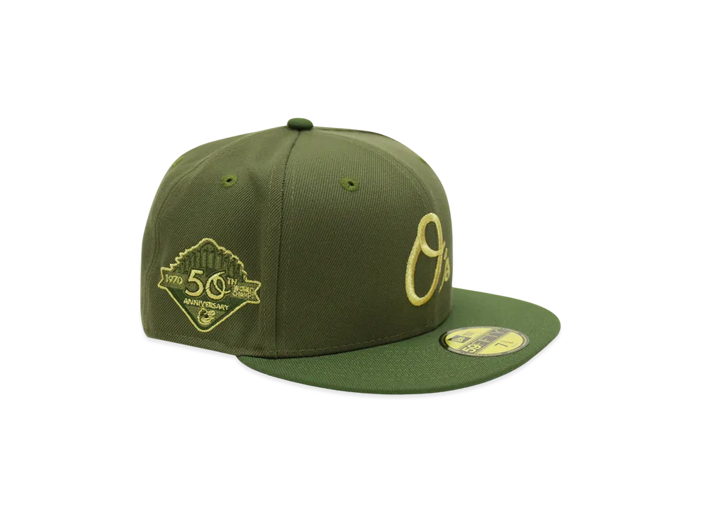 NEW ERA x THE CAP 'Golden WS' 59Fifty Baltimore Orioles "Green"