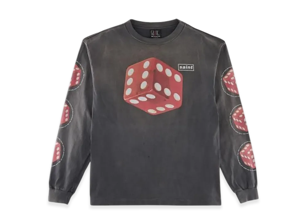 SAINT Mxxxxxx Dice LS Tee "Black"