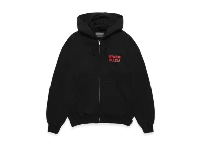 WACKO MARIA Death Row Records / Garment Dyed Zip Hooded Sweat Shirt "Black"