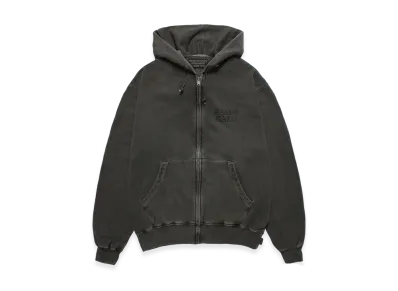WACKO MARIA Death Row Records / Garment Dyed Zip Hooded Sweat Shirt "Gray"