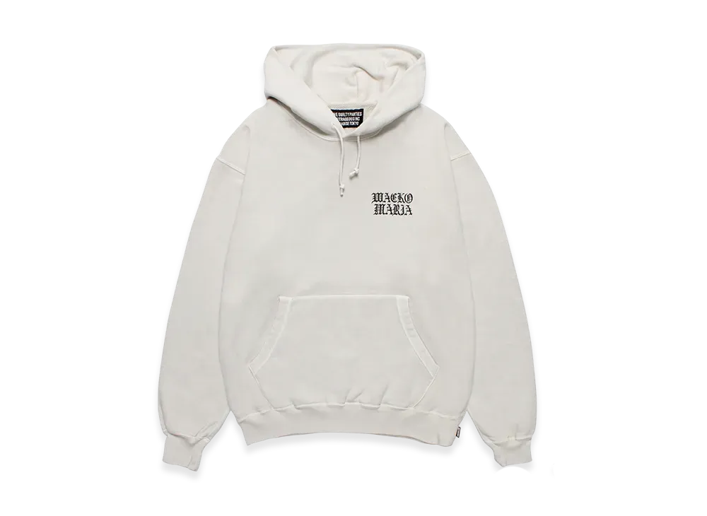 WACKO MARIA Death Row Records / Garment Dyed Hooded Sweat Shirt "Ivory"