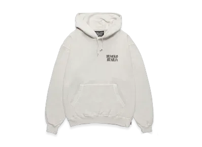 WACKO MARIA Death Row Records / Garment Dyed Hooded Sweat Shirt "Ivory"