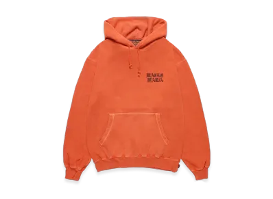 WACKO MARIA Death Row Records / Garment Dyed Hooded Sweat Shirt "Orange"