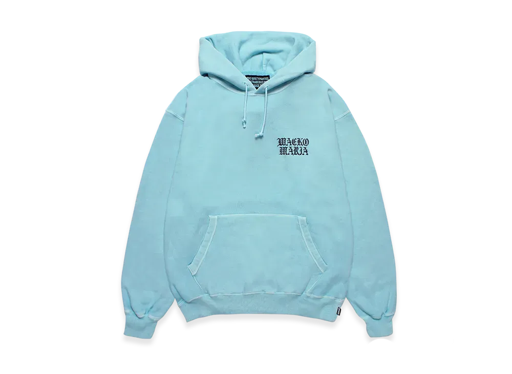 WACKO MARIA Death Row Records / Garment Dyed Hooded Sweat Shirt "Blue"