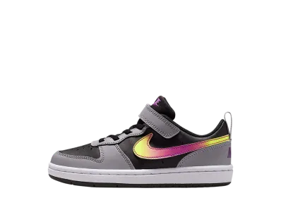 Nike PS Court Borough Low Recraft "Black/Cement Grey/White/Vivid Purple"
