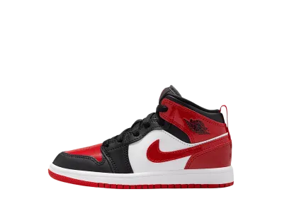 ナイキ PS エアジョーダン1 ミッド SE "ブラック/ホワイト/バーシティレッド" (キッズ)