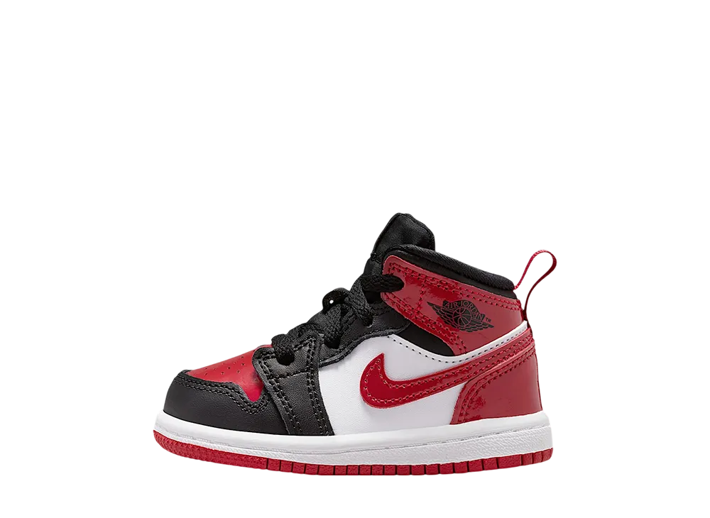 ナイキ TD エアジョーダン1 ミッド SE "ブラック/ホワイト/バーシティレッド" (キッズ)