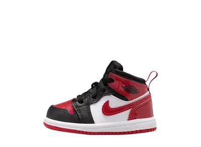 ナイキ TD エアジョーダン1 ミッド SE "ブラック/ホワイト/バーシティレッド" (キッズ)
