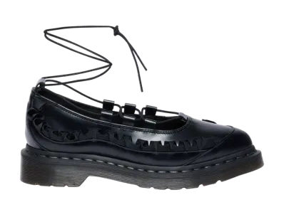 Dr.Martens Women's Elphie 2 Frill Lace Up Shoes "Black"