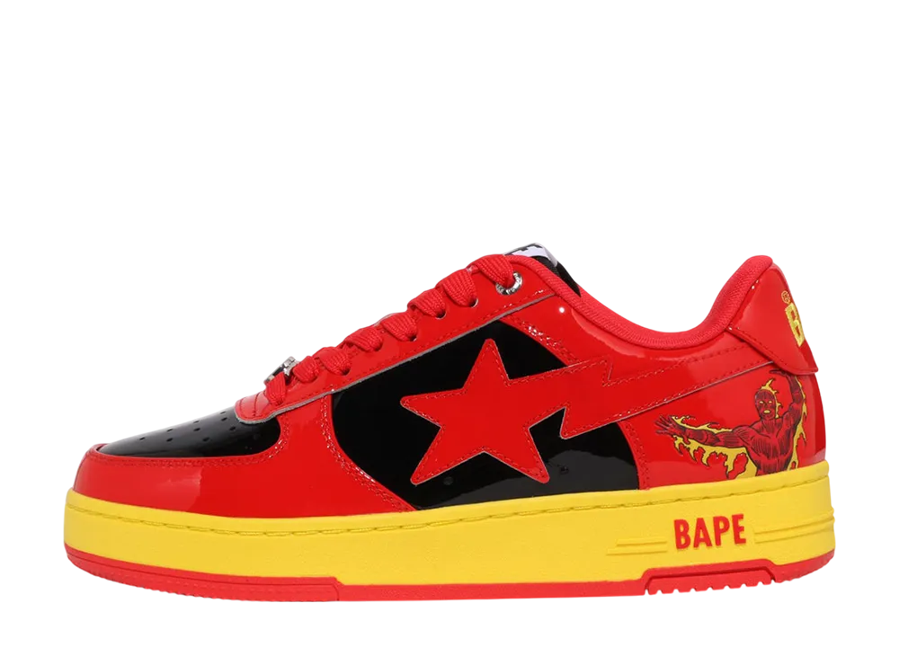 Marvel The Fantastic Four × A BATHING APE Women's BAPE STA "The Human Torch"