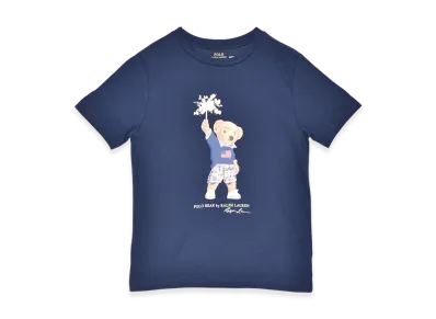 Polo Ralph Lauren Bear Grass Street Cotton Jersey Kids "Navy"