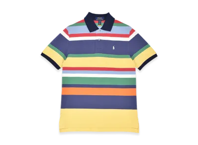 Polo Ralph Lauren Cotton Mesh Multi-Stripe Polo Shirt "Multi Border"