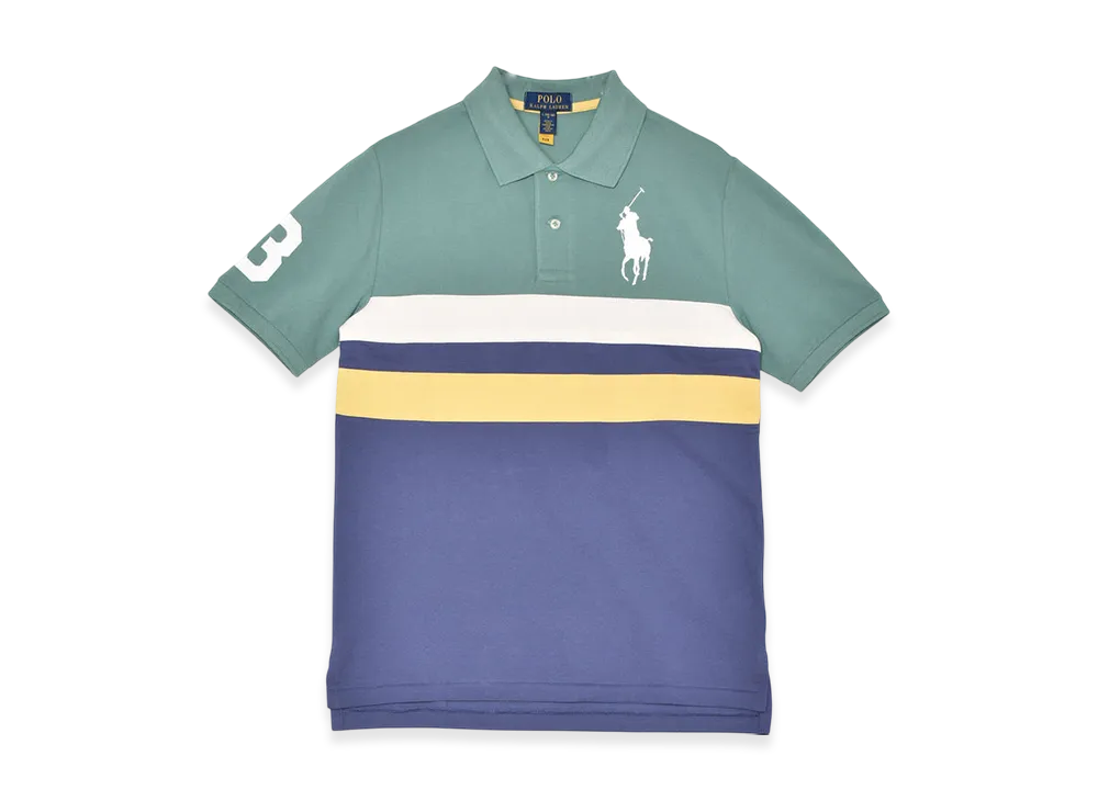 Polo Ralph Lauren Cotton Mesh Polo Shirt "Green Multi"