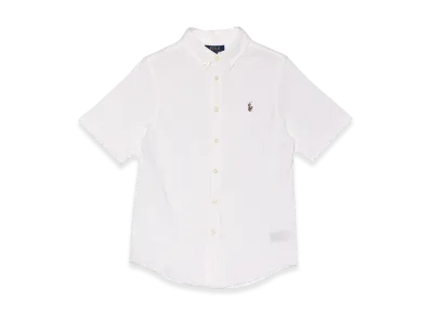 Polo Ralph Lauren Oxford Mesh Sport Shirt-Solid "White"