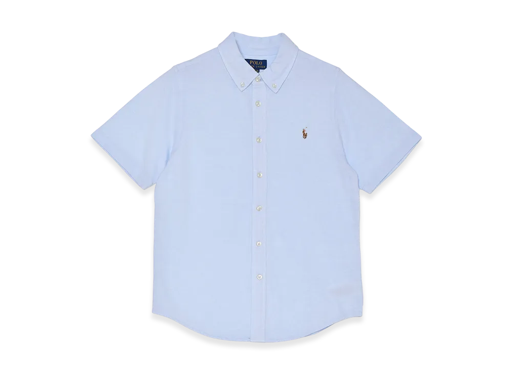 Polo Ralph Lauren Oxford Mesh Sport Shirt-Solid "Blue"