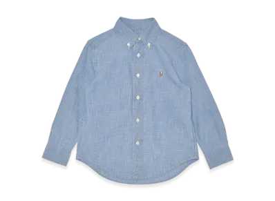 Polo Ralph Lauren Cotton Chambray Shirt Kids "Blue"