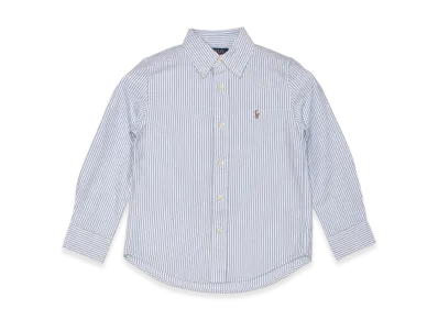 Polo Ralph Lauren Striped Cotton Oxford Shirt Kids "Light Blue Stripe"