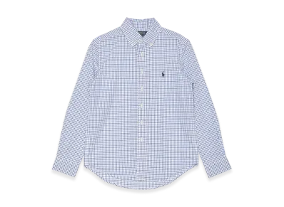 Polo Ralph Lauren L/S Stretch Poplin Plaid Sportshirt "Blue"